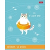 Тетрадь 48 л.A5 клетка Хатбер Котик-апельсинка (лак)