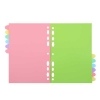 Разделитель пластиковый A5 12 цв.deVente 3051308 Pastel