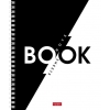 Тетрадь на спирали 96 л.A5 клетка Хатбер B&W book