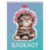 Блокнот на спирали 40 л.A6 Хатбер Котики бывают разными