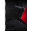 Тетрадь на спирали 80 л.A4 клетка Хатбер Carbon style (лак)